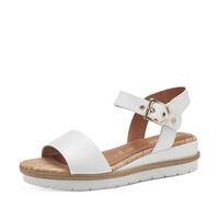 Tamaris Femme Damen 1-28222-42 Sandale cale, White, 39 EU