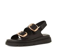 Tamaris Femme Damen 1-28233-44 Sandale cale, Cuir Noir, 40 EU