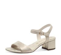 Tamaris Femme Damen 1-28250-42 Sandale à Talon, Lt Gold Struct, 39 EU