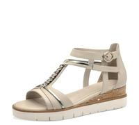 Tamaris Femme Damen 1-28256-44 Sandale cale, Blanc Ivoire Comb, 38 EU