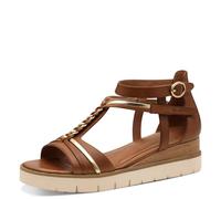 Tamaris Femme Damen 1-28256-44 Sandale cale, Marron Cognac, 37 EU