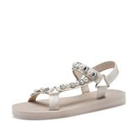 Tamaris Femme Damen 1-28269-44 Sandale Plate, Ivoire Glamour, 41 EU