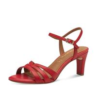 Tamaris Femme Damen 1-28333-44 Sandale à Talon, Cuir Rouge, 41 EU