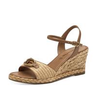 Tamaris Femme Damen 1-28339-44 Sandale cale, Crème Naturelle, 37 EU