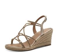Tamaris Femme Damen 1-28345-44 Sandale cale, Bronze, 40 EU