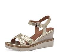 Tamaris Femme Damen 1-28351-44 Sandale cale, Doré Clair, 40 EU