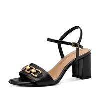 Tamaris Femme Damen 1-28353-44 Sandale à Talon, Cuir Noir, 36 EU