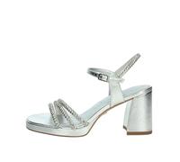 Tamaris Femme Damen 1-28355-44 Sandale à Talon, Silver Glam, 38 EU