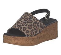 Tamaris Femme Damen 1-28393-42 Sandale cale, Léopard, 37 EU