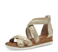 Tamaris Femme Damen 1-28701-44 Sandale cale, Doré Clair, 40 EU