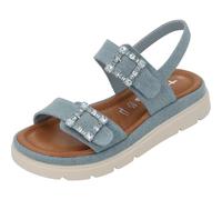 Tamaris Femme Damen 1-28702-44 Sandale cale, Denim, 37 EU