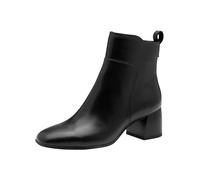 Tamaris Femme Damen Boot Heel 1-25323-45 Bottine, Cuir Noir, 42 EU