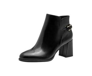 Tamaris Femme Damen Boot Heel 1-25346-45 Bottine, Noir, 37 EU