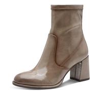 Tamaris Femme Damen Boot Heel 1-25357-41 Bottine, Brevet Gris Taupe, 37 EU