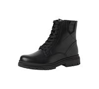 Tamaris Femme Damen Lace Boot Flat 1-25217-45 Bottine, Cuir Noir, 38 EU