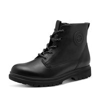 Tamaris Femme Damen Lace Boot Flat 1-25241-45 Bottine, Cuir Noir Noir, 42 EU