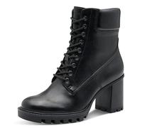 Tamaris Femme Damen Lace Boot Heel 1-25132-45 Bottine, Noir Mat, 41 EU