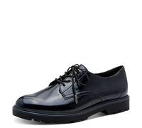 Tamaris Femme Damen Lace-up 1-23605-41 Plat Oxford, Bleu Marine, 38 EU