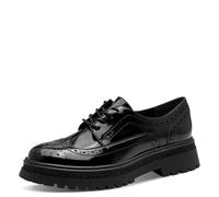 Tamaris Femme Damen Lace-up 1-23619-45 Plat Oxford, Noir, 40 EU