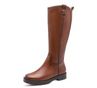Tamaris Femme Damen Long Boot Flat 1-25522-45 Botte Haute Jusqu'au Genou, Cognac, 39 EU