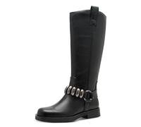 Tamaris Femme Damen Long Boot Flat 1-25534-45 Botte Haute Jusqu'au Genou, Noir, 38 EU