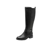 Tamaris Femme Damen Long Boot Flat 1-25612-45 Botte Haute Jusqu'au Genou, Noir, 40 EU