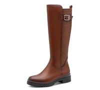 Tamaris Femme Damen Long Boot Flat 1-25625-45 Botte Haute Jusqu'au Genou, Cognac, 41 EU