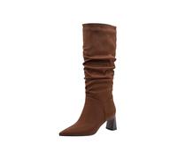 Tamaris Femme Damen Long Boot Heel 1-25507-45 Botte Haute Jusqu'au Genou, Muscat, 39 EU