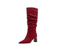 Tamaris Femme Damen Long Boot Heel 1-25507-45 Botte Haute Jusqu'au Genou, Rouge, 41 EU