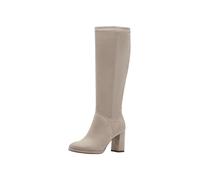 Tamaris Femme Damen Long Boot Heel 1-25554-45 Botte Haute Jusqu'au Genou, Taupe, 35 EU