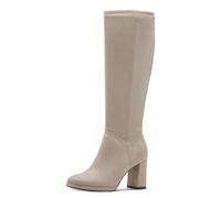 Tamaris Femme Damen Long Boot Heel 1-25554-45 Botte Haute Jusqu'au Genou, Taupe, 39 EU