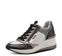 Tamaris Femme Damen Sneaker Low 1-23703-41 Basket, Gris foncé, 38 EU