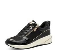 Tamaris Femme Damen Sneaker Low 1-23754-45 Basket, Black Gold, 39 EU