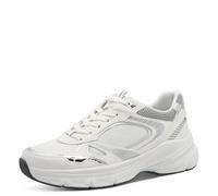 Tamaris Femme Damen Sneaker Low 1-23759-45 Basket, Blanc/Argent, 38 EU