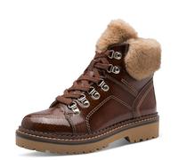Tamaris Femme Damen WL Lace Boot 1-26264-43 Botte de Neige, Marron breveté, 39 EU