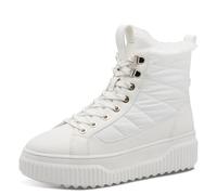 Tamaris Femme Damen WL Lace Boot 1-26277-45 Botte de Neige, Blanc, 40 EU