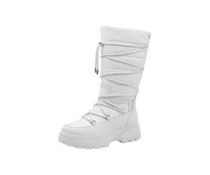 Tamaris Femme Damen WL Long Boot 1-26615-45 Botte de Neige, Blanc, 40 EU