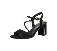 Tamaris Femme Sandales, Dame Sandales Fines,TOUCHit,Chaussures d'été,élégantes,féminines,à Talon léger,lanière,Black,37 EU