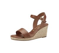 Tamaris Femme Sandales, Dame Sandales Fines,TOUCHit,Chaussures d'été,élégantes,féminines,à Talon léger,lanière,Cognac,41 EU