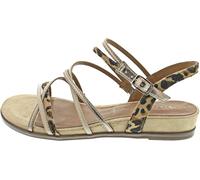 Tamaris Femme Sandalette Sandale Plate, Tan Comb, 40 EU