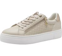Tamaris Femmes Baskets à plateau Fermeture éclair 1-23313-41, Taille:40 EU, Couleur:Beige