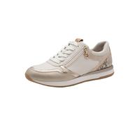 Tamaris Baskets basses 23613 lacets et fermeture zippée talon plat Blanc 39