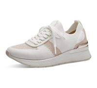 Tamaris Baskets basses pour femme – Semelle intérieure amovible – Rose Blanc Or Rose – 39 EU