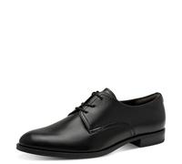 Tamaris Chaussures à lacets Femme plates en cuir Noir 38 EU