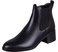 Tamaris Femmes Chelsea Boot Bottine en cuir talon bloc confortable 1-25026-41, Taille:41 EU, Couleur:Noir