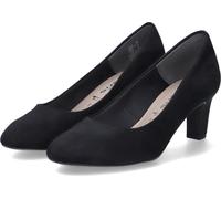 Tamaris Femmes classique rond talon bloc velouté au toucher 1-22418-41, Taille:39 EU, Couleur:Noir