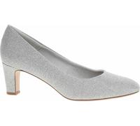 Tamaris Femmes Pompes Fête Paillettes élégant talon bloc 1-22418-41, Taille:38 EU, Couleur:Argent