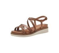 Nu-pieds cuir talon compensée