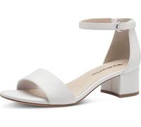 Tamaris Femmes Sandale Talon bloc scintillant 1-28295-42, Taille:39 EU, Couleur:Blanc