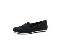 Tamaris Mocassin plat Femmes Cuir bleu 39 EU
